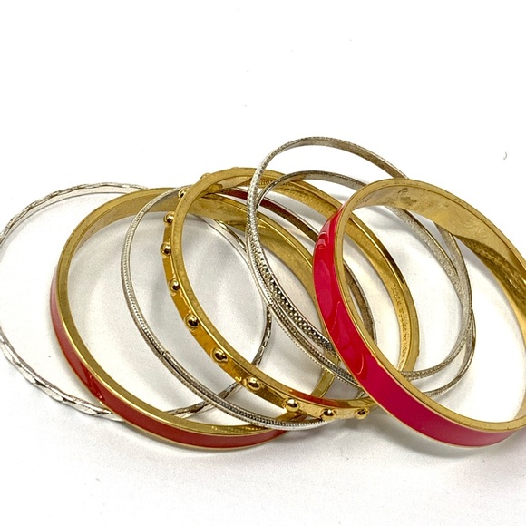 Kate Spade 8 Piece Bangle Bracelet Set - Picture 2 of 8